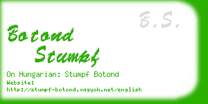 botond stumpf business card